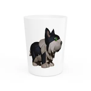 Black Dog Shot Glass