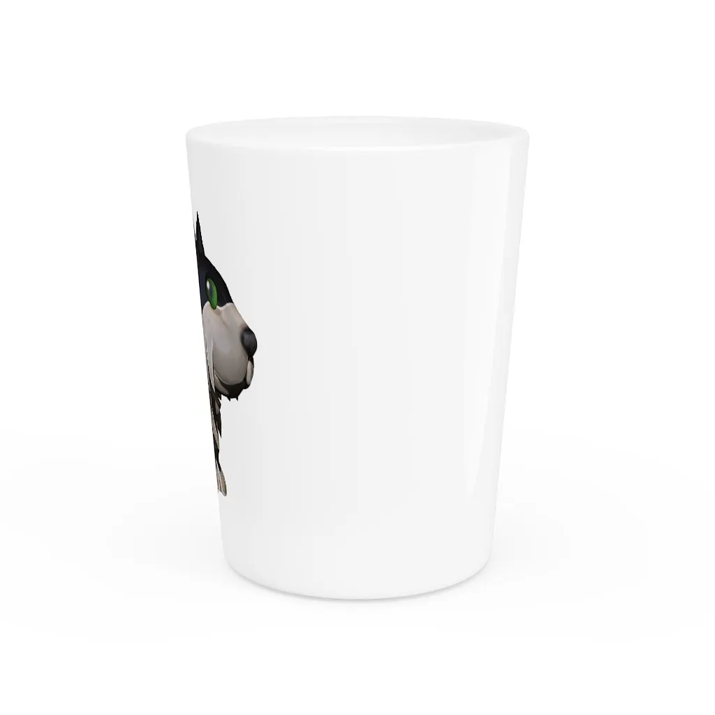 Black Dog Shot Glass