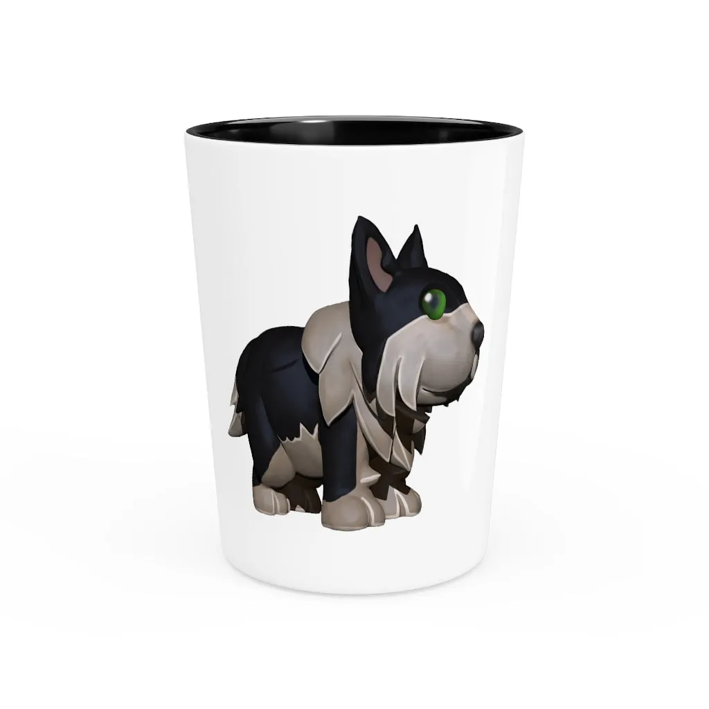 Black Dog Shot Glass