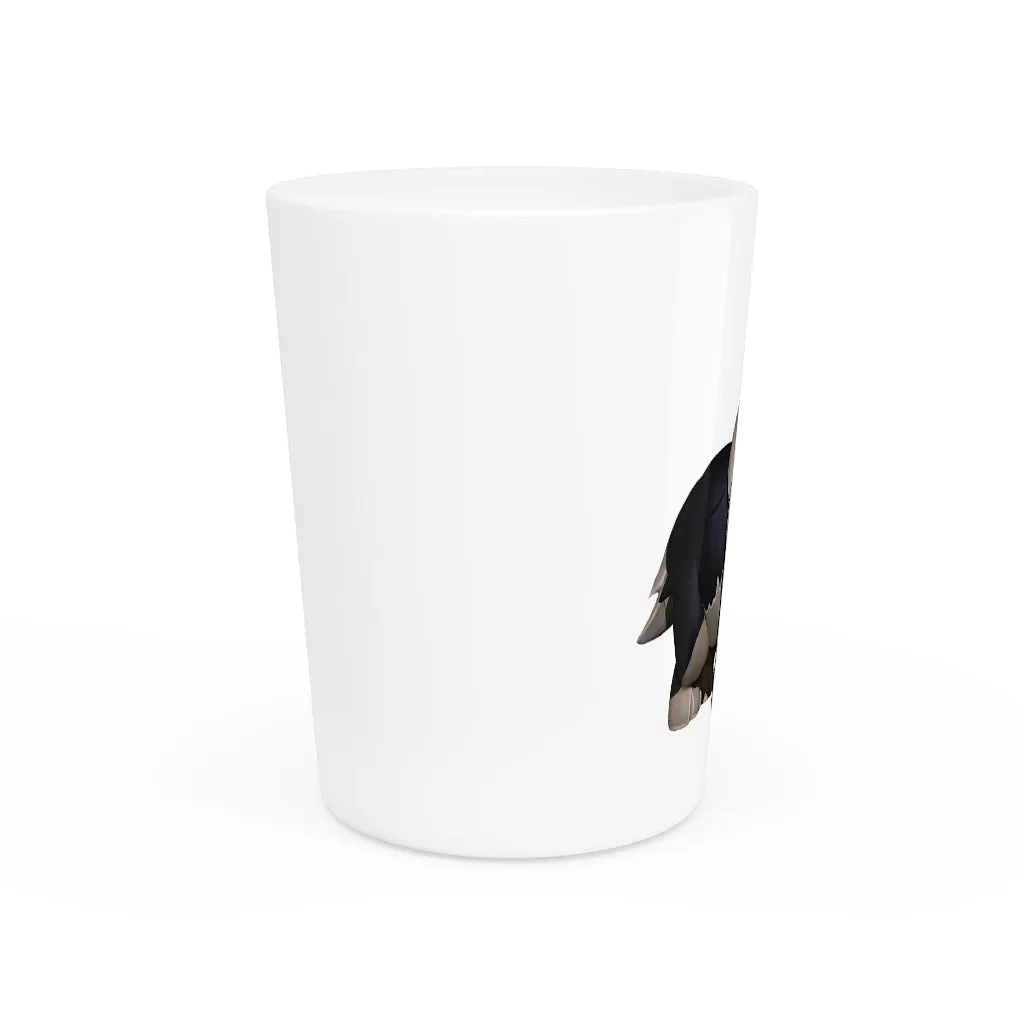 Black Dog Shot Glass