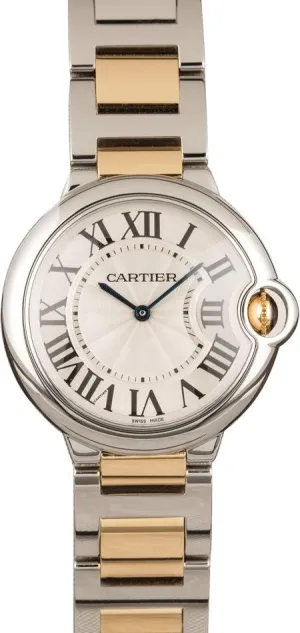 Cartier Ballon Bleu 36mm Quartz Two Tone W69008Z3