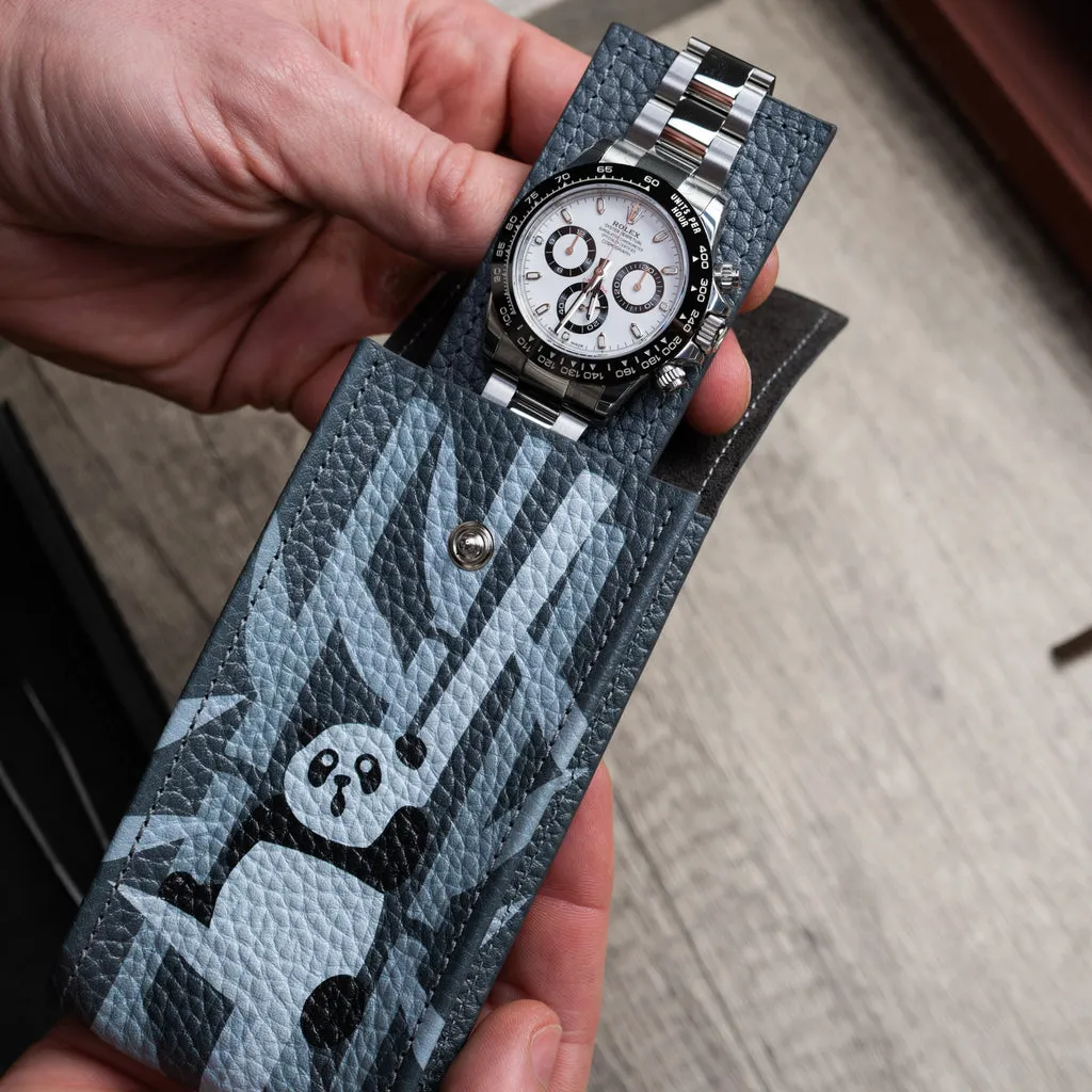 Charcoal Panda Watch Pouch