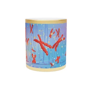 Chromosomes Metallic Mug (Silver / Gold)