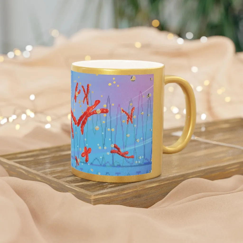 Chromosomes Metallic Mug (Silver / Gold)