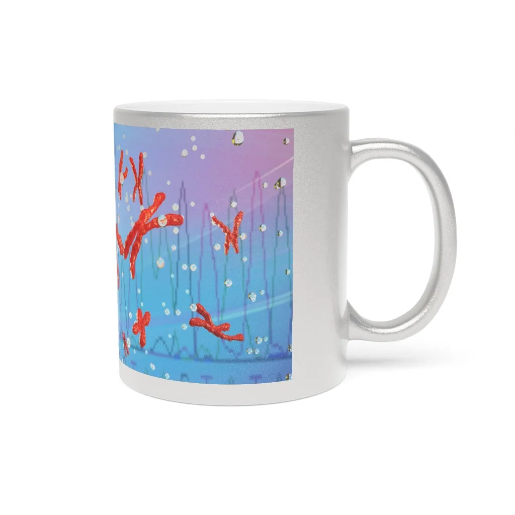 Chromosomes Metallic Mug (Silver / Gold)