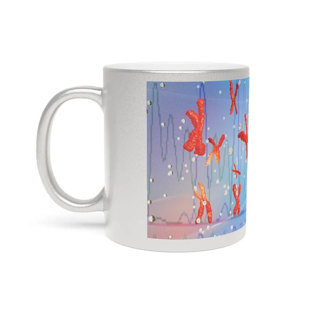 Chromosomes Metallic Mug (Silver / Gold)