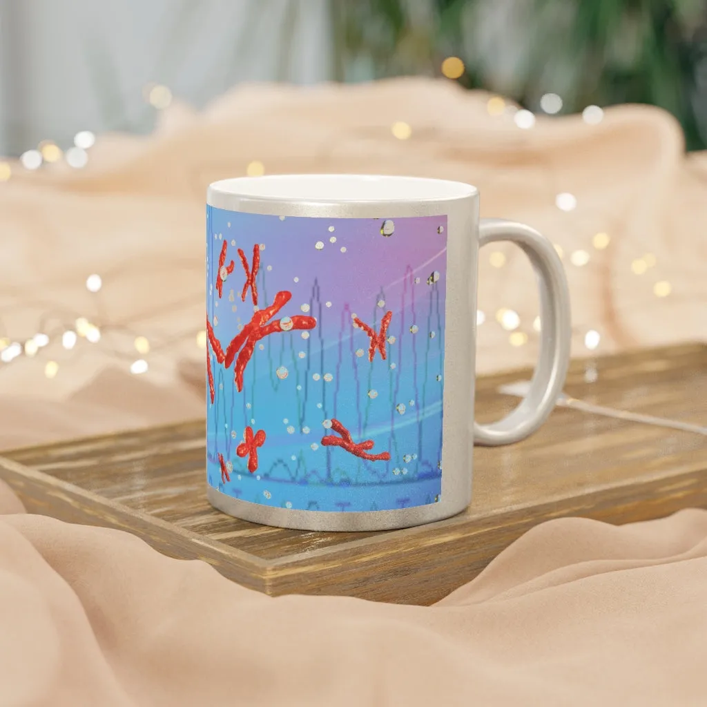 Chromosomes Metallic Mug (Silver / Gold)