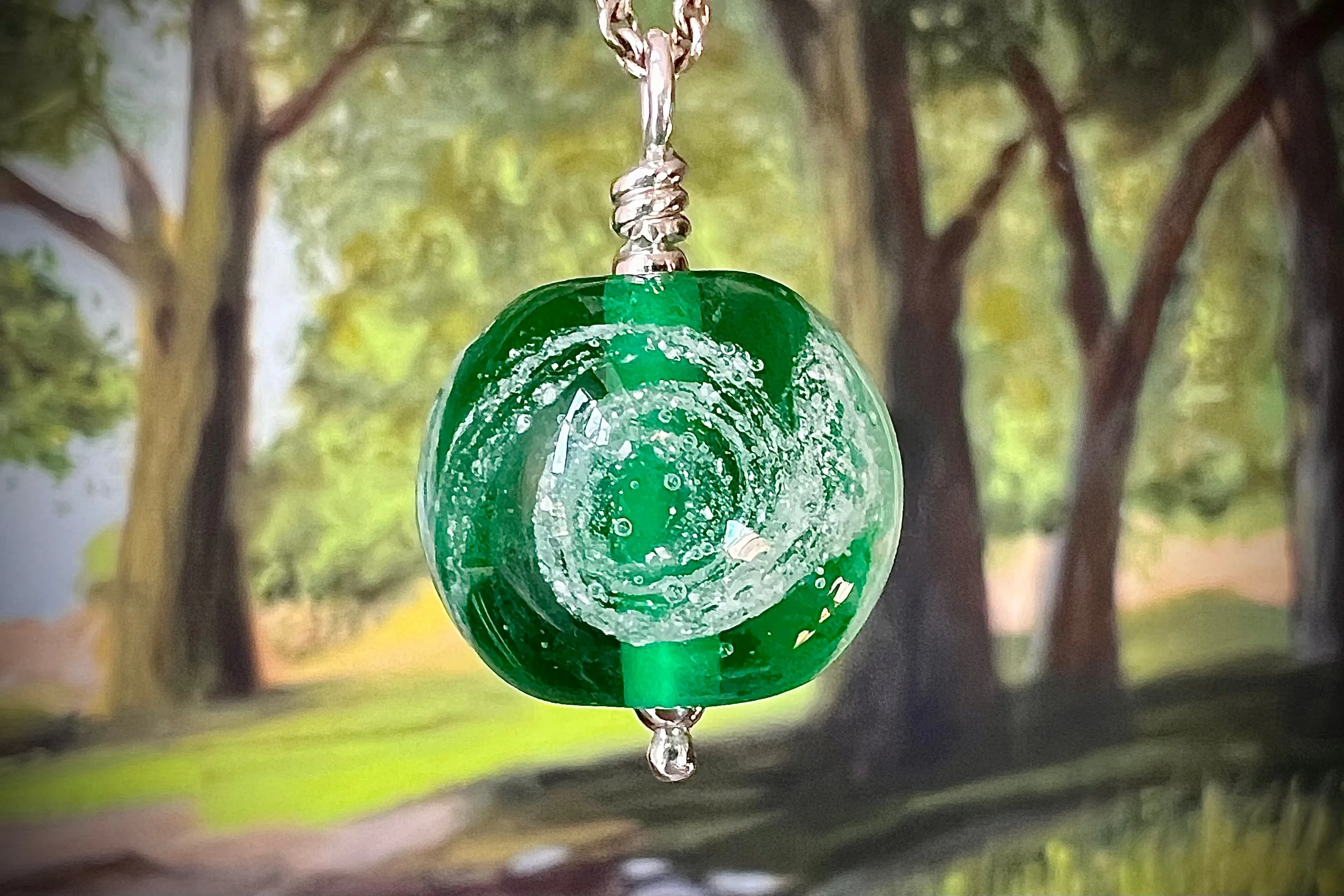 Cosmic Swirl Memorial Pendant