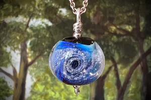 Cosmic Swirl Memorial Pendant