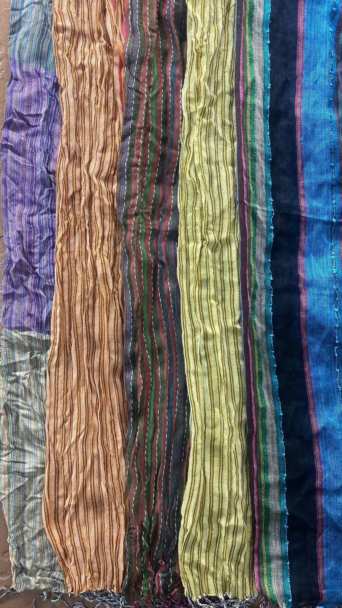 Cotton Stripes Scarf (Assorted)