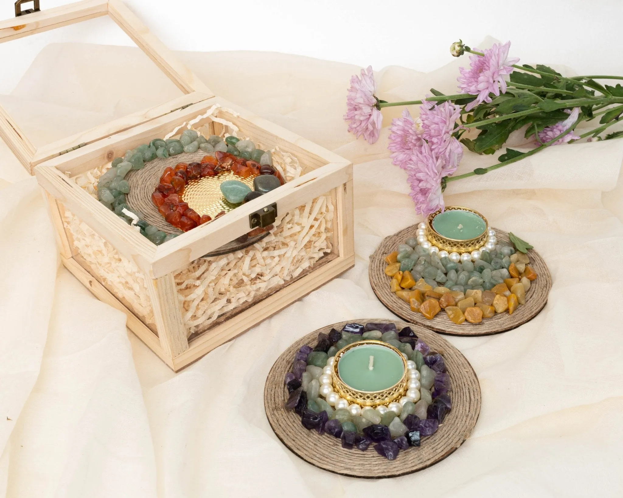 Crystal Rangoli Hamper Set