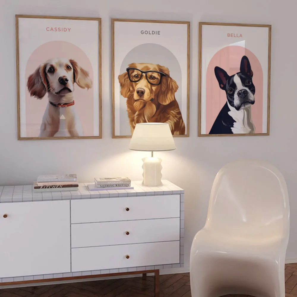 Custom Dog Portrait | Arch Illustration - Art Print