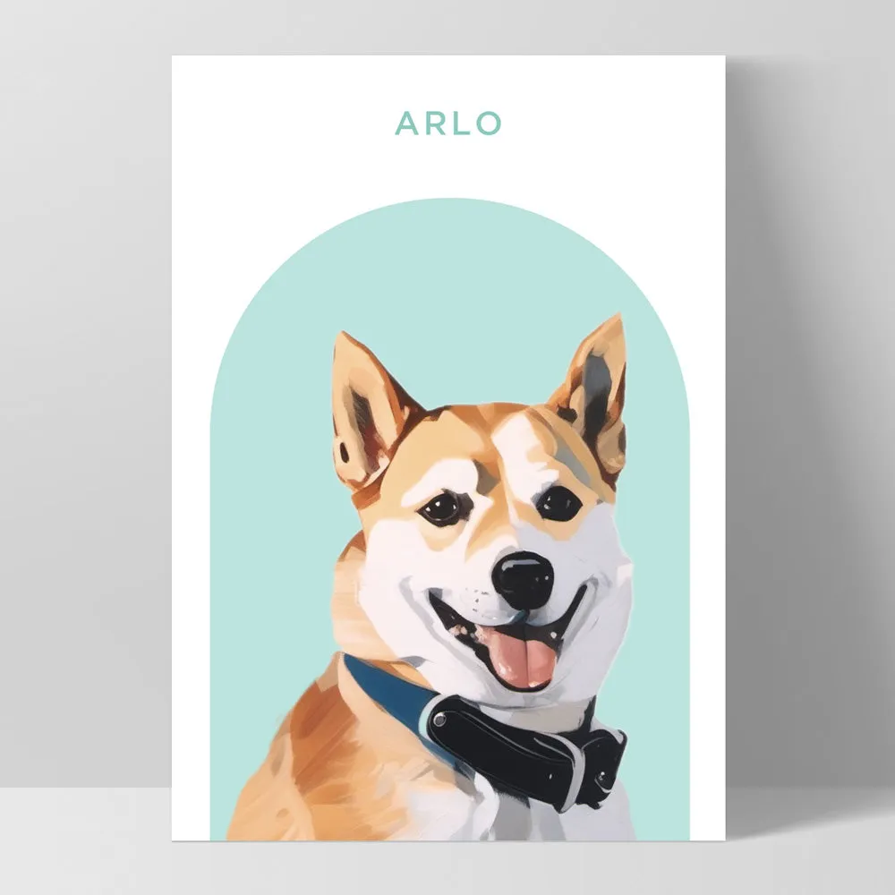 Custom Dog Portrait | Arch Illustration - Art Print