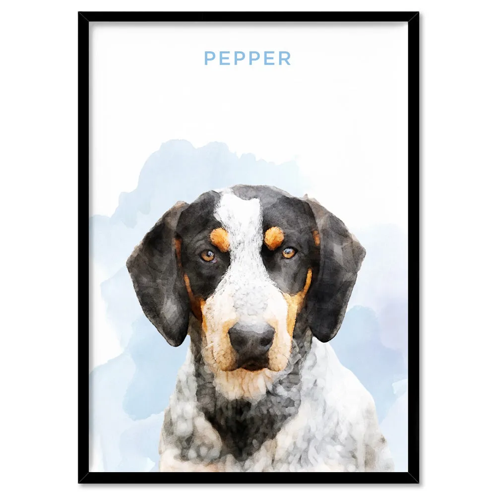 Custom Dog Portrait | Watercolour - Art Print