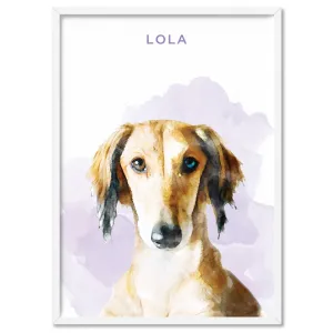 Custom Dog Portrait | Watercolour - Art Print