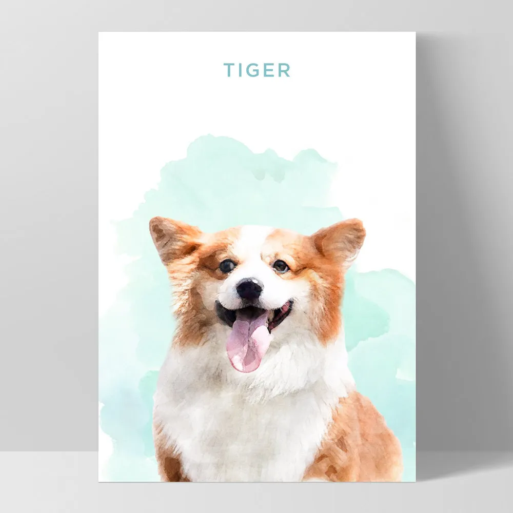 Custom Dog Portrait | Watercolour - Art Print