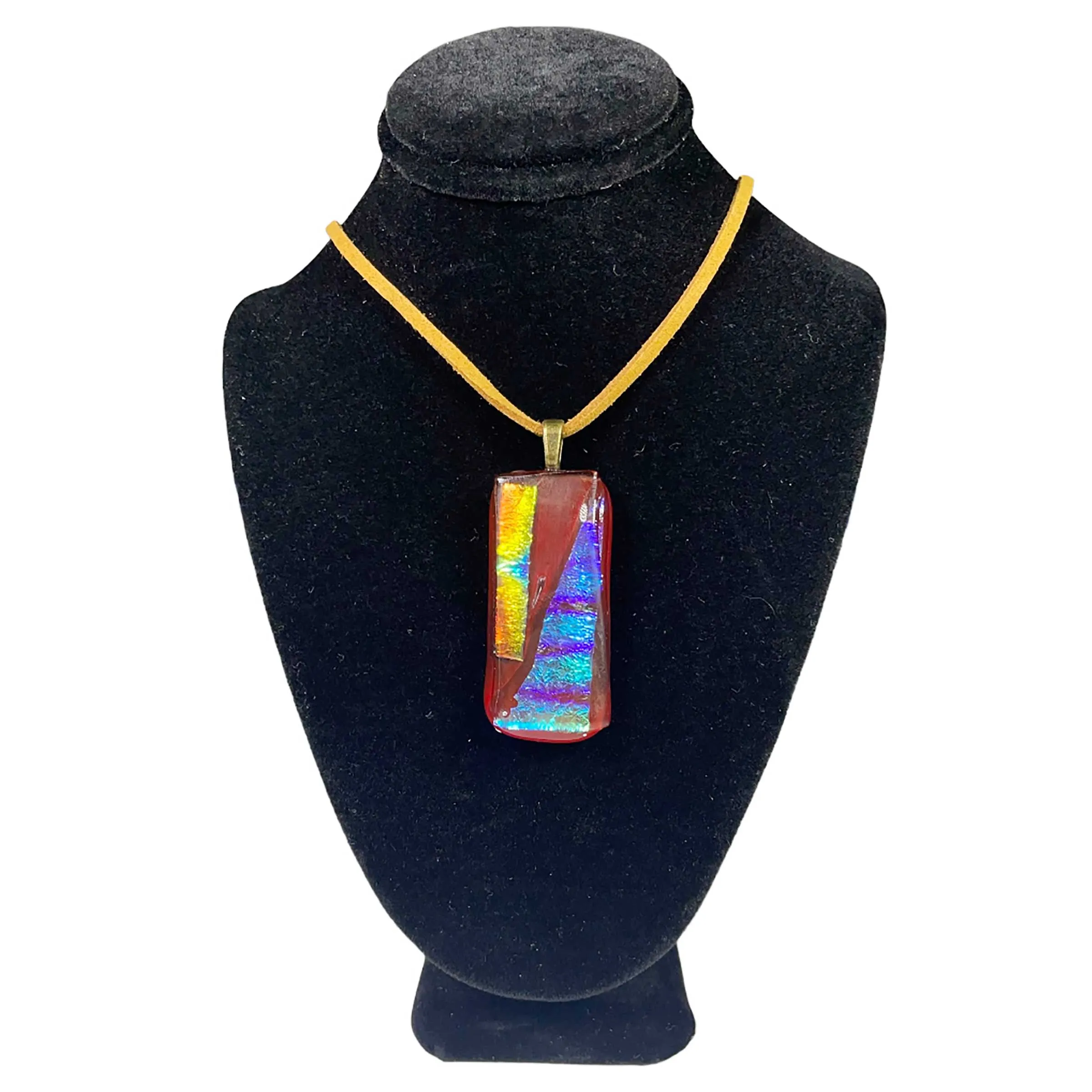 Dichroic Fused Glass Amulet