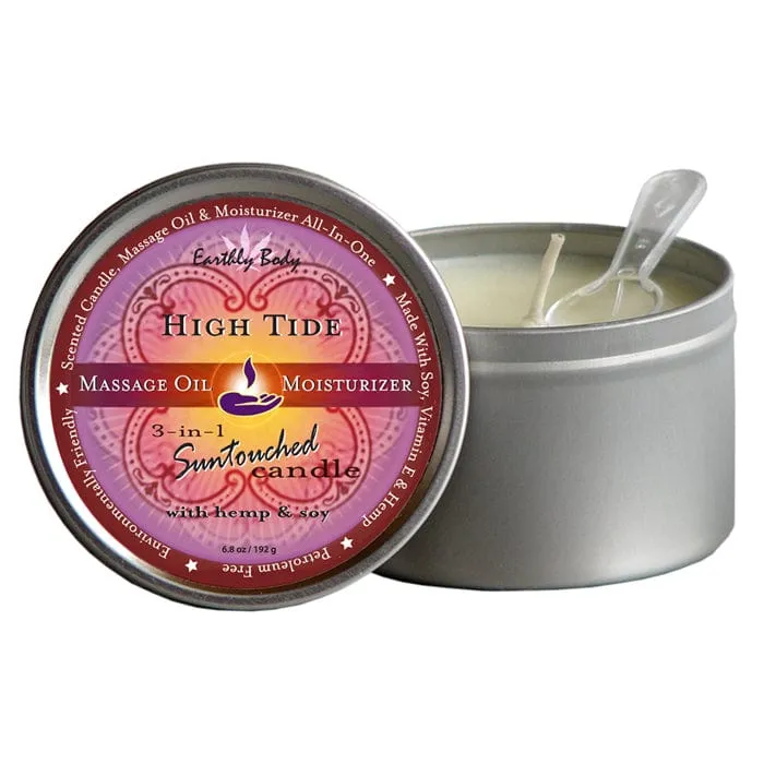 Earthly Body 3-in-1 Suntouched Massage Candle with Hemp and Soy