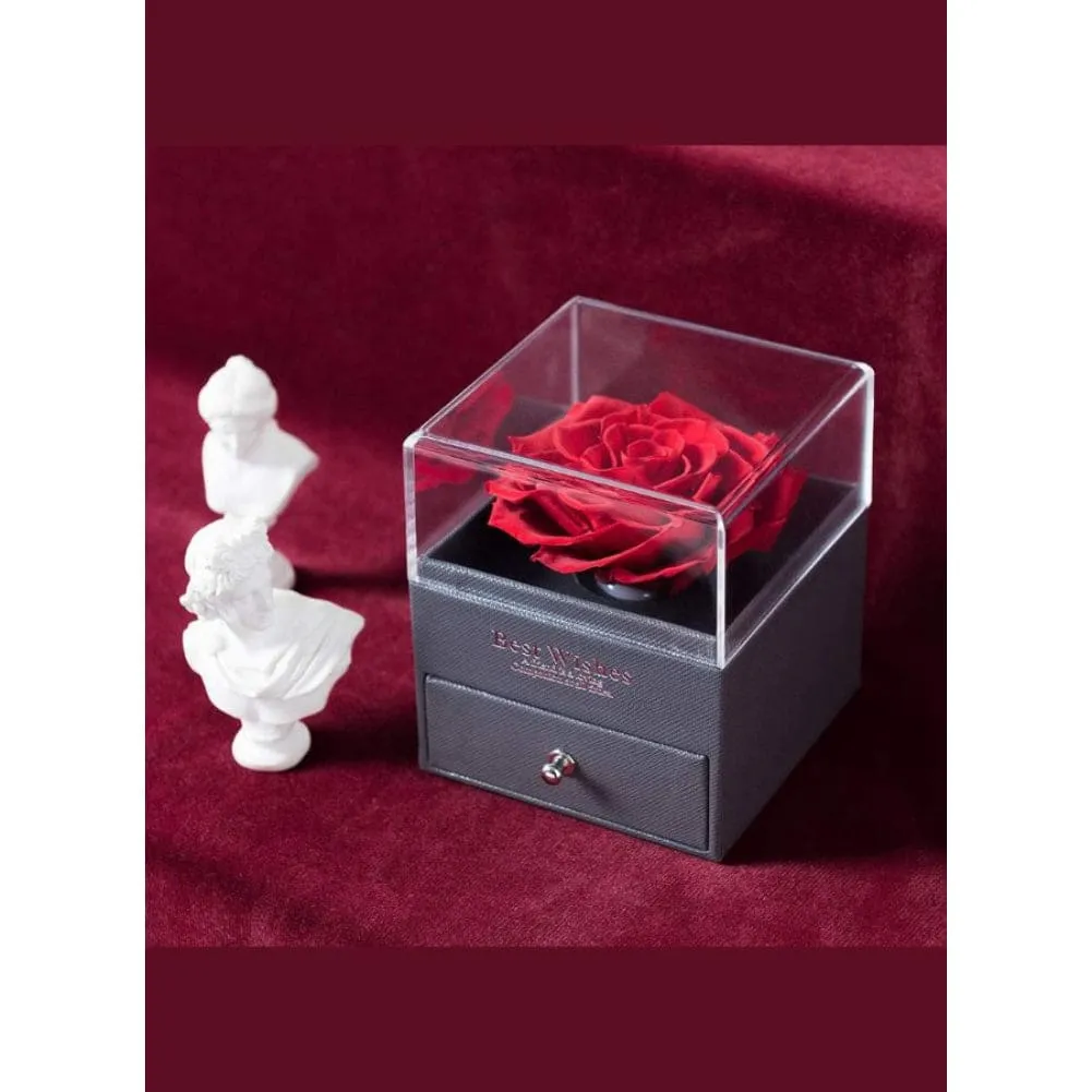 Eternal Rose Gift Box, Handmade Fresh Preserved Rose Gift for Her on Birthday, Christmas, Mother's Day, Valentine's Day