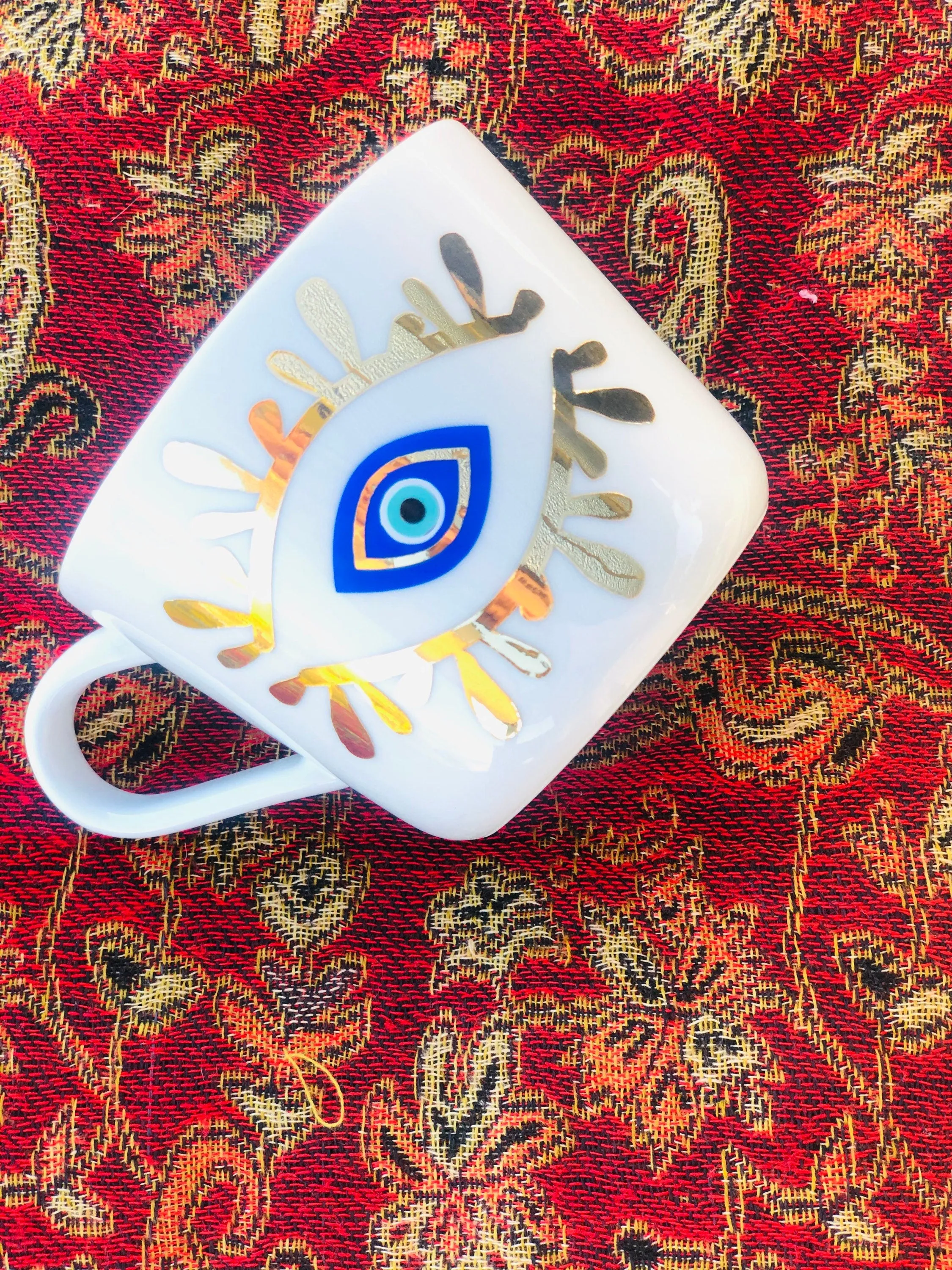 Evil Eye Design Personalized Mug Custom Gift With Your Name