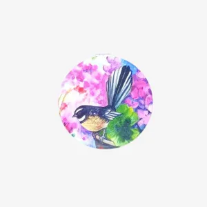 Fantail & Hydrangea Compact Mirror