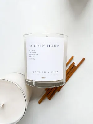 Feather   Finn 12oz Golden Hour Tumbler Candle