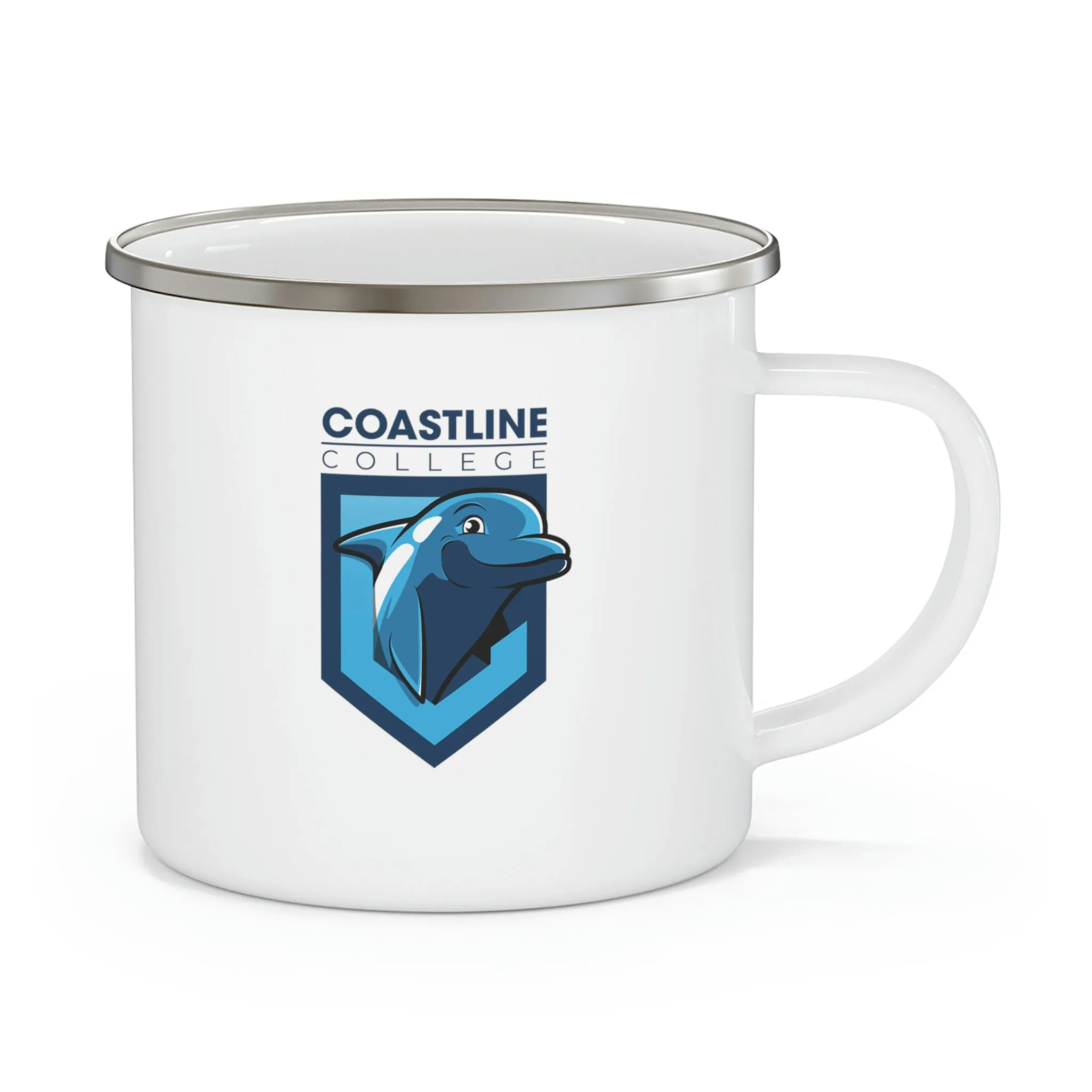 Fin Invest In Our Oceans Enamel Camping Mug