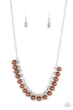 Frozen in TIMELESS - Brown Necklace - Paparazzi Accessories