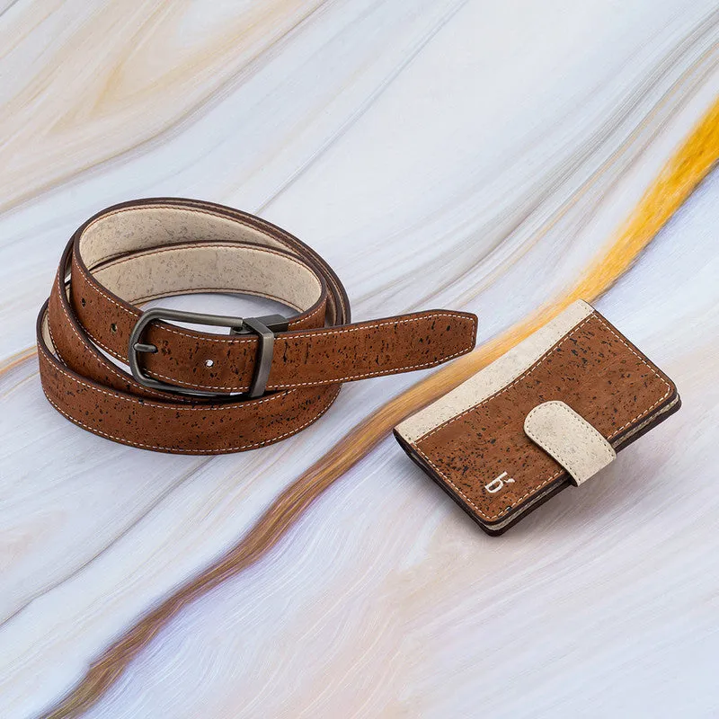 Gift Hampers for Women | Cork Belt & Wallet | Cinnamon