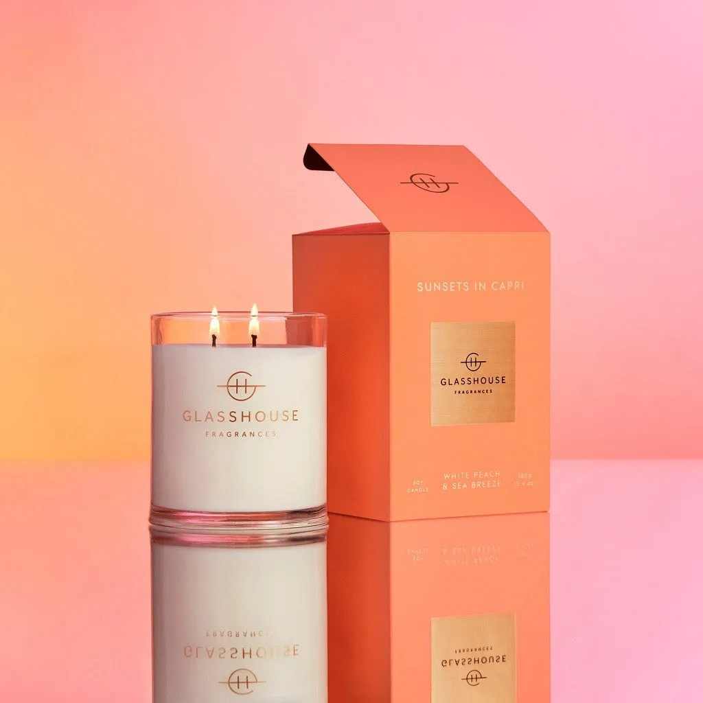 Glasshouse Fragrance - 380g Candle - Sunsets In Capri