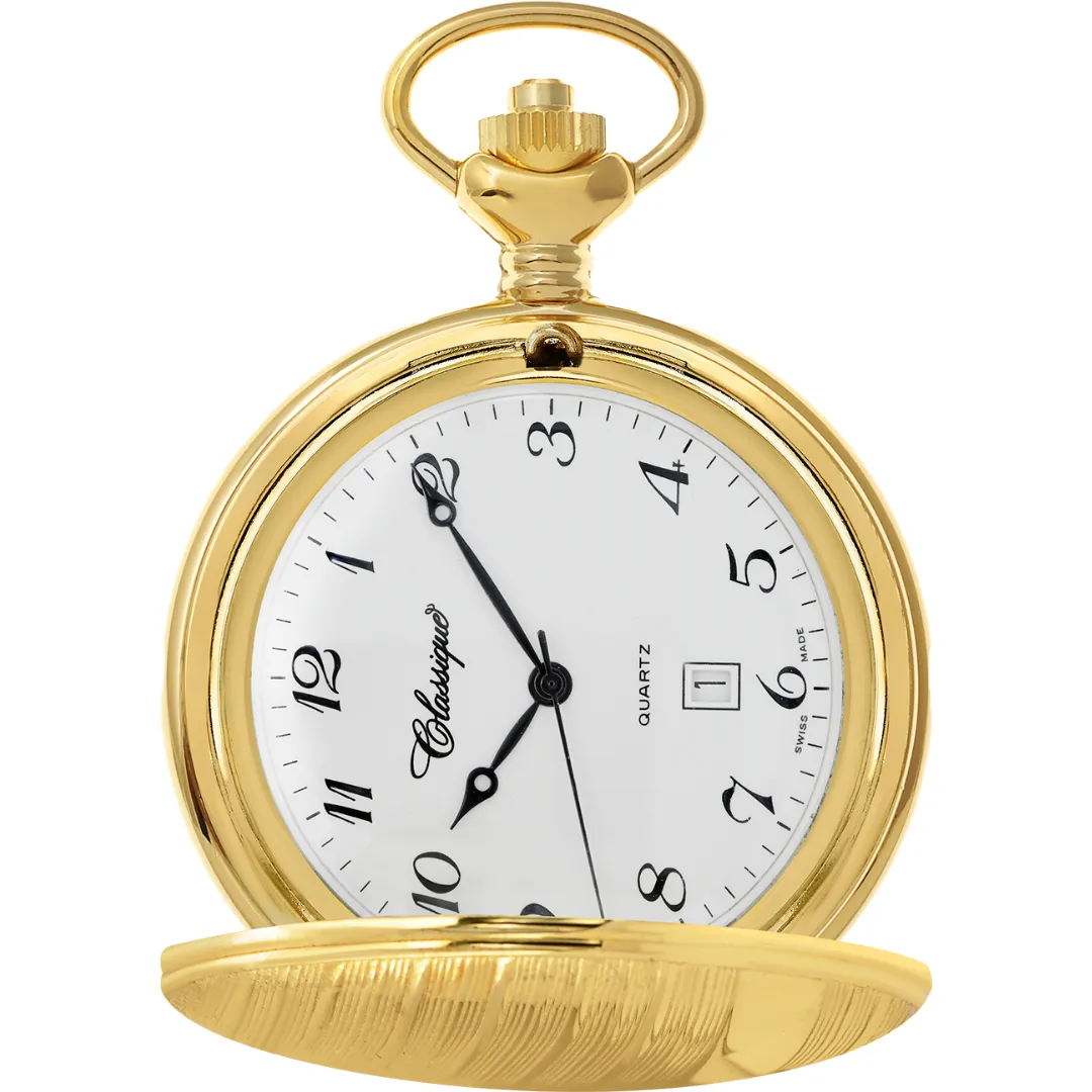 Gold Plated  Pocket Watch – Elegant Design with Classic Charm