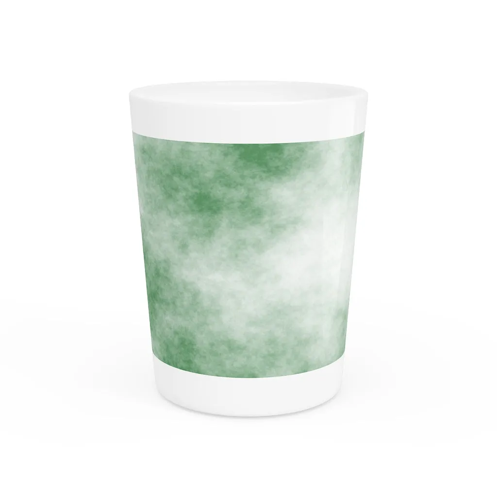 Green Clouds Shot Glass