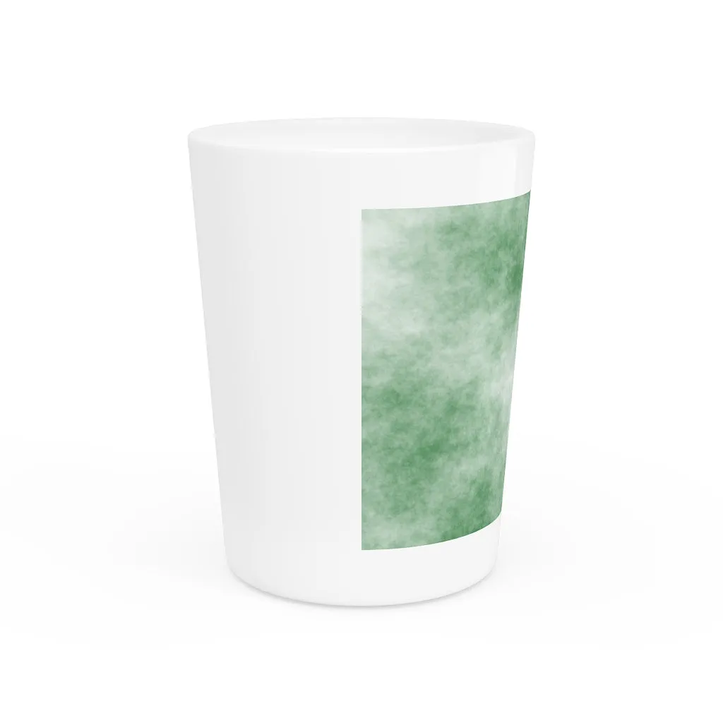 Green Clouds Shot Glass