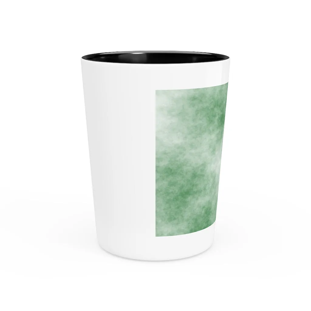 Green Clouds Shot Glass