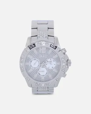 Guess Mainline Majesty Crystal Watch Silver