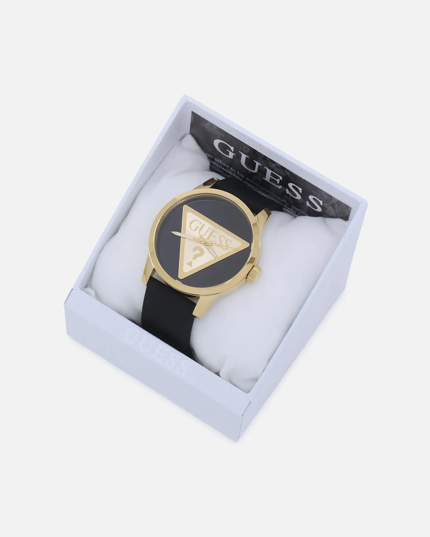 Guess Mainline Women's Badge Watch Black/Gold