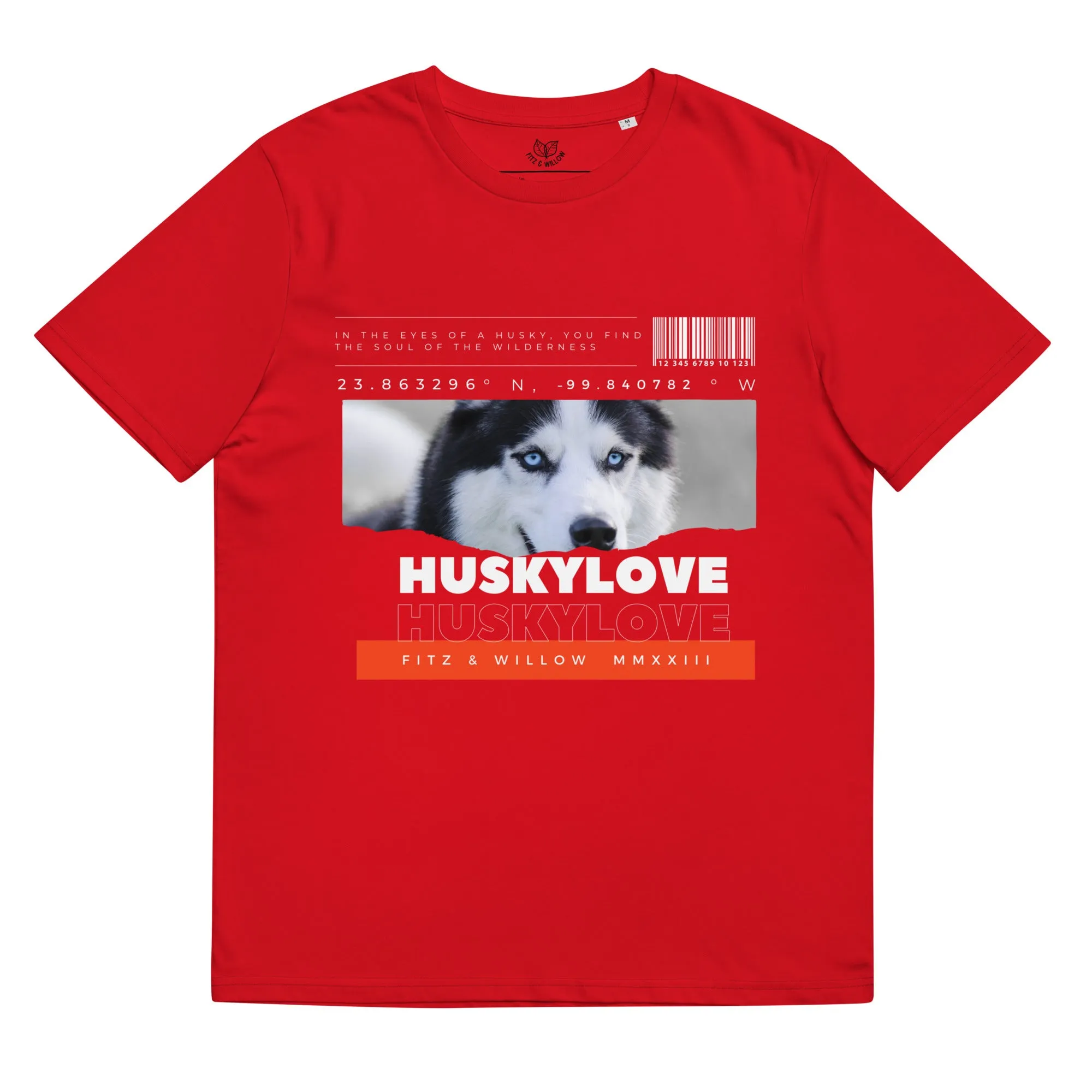 Husky love, unisex organic cotton t-shirt