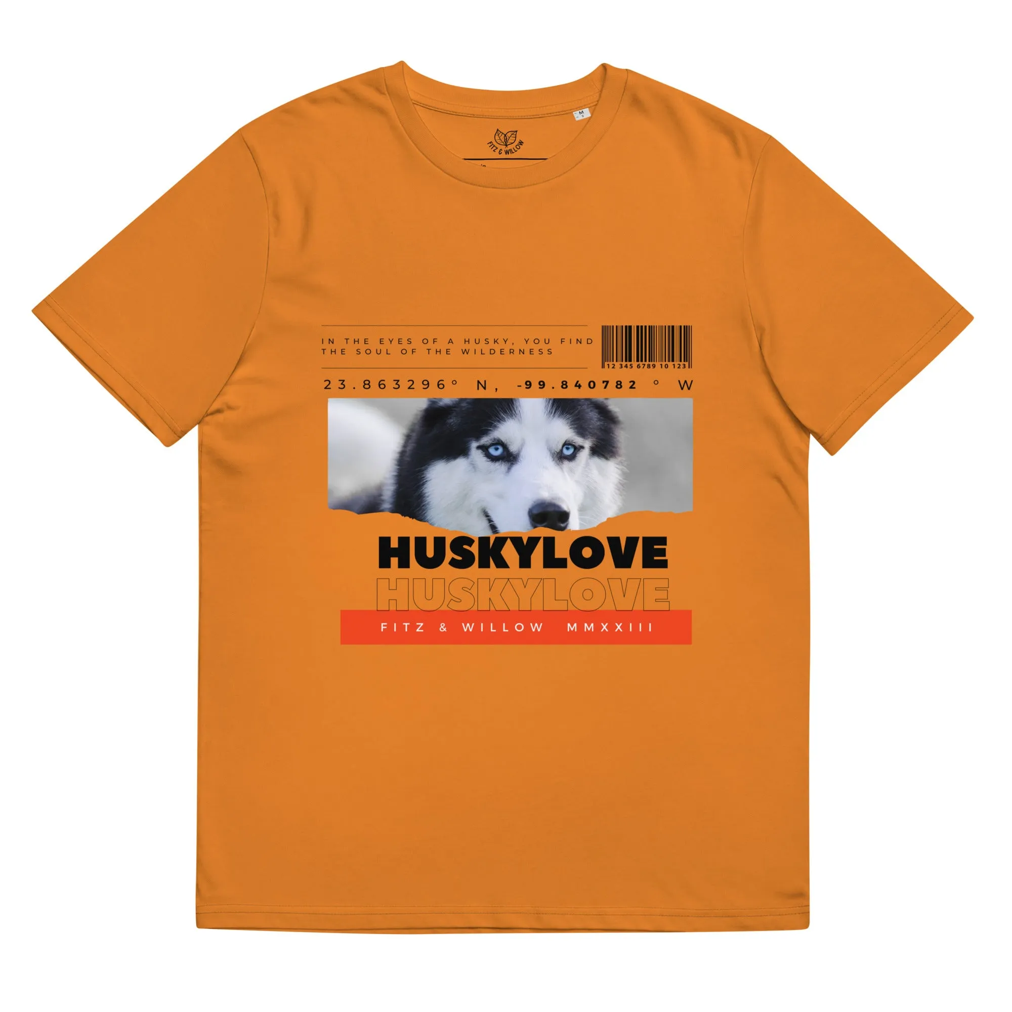 Husky love, unisex organic cotton t-shirt