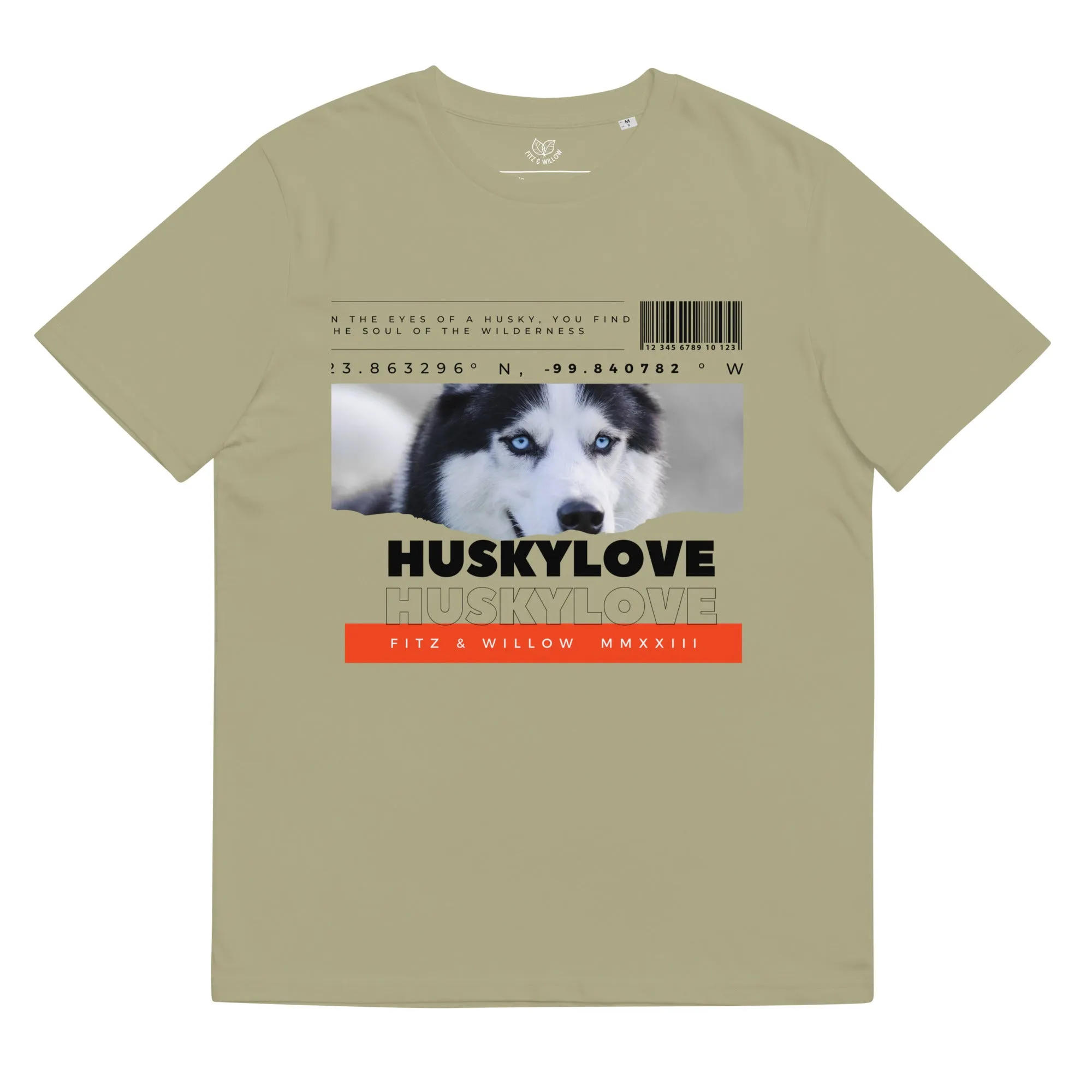 Husky love, unisex organic cotton t-shirt