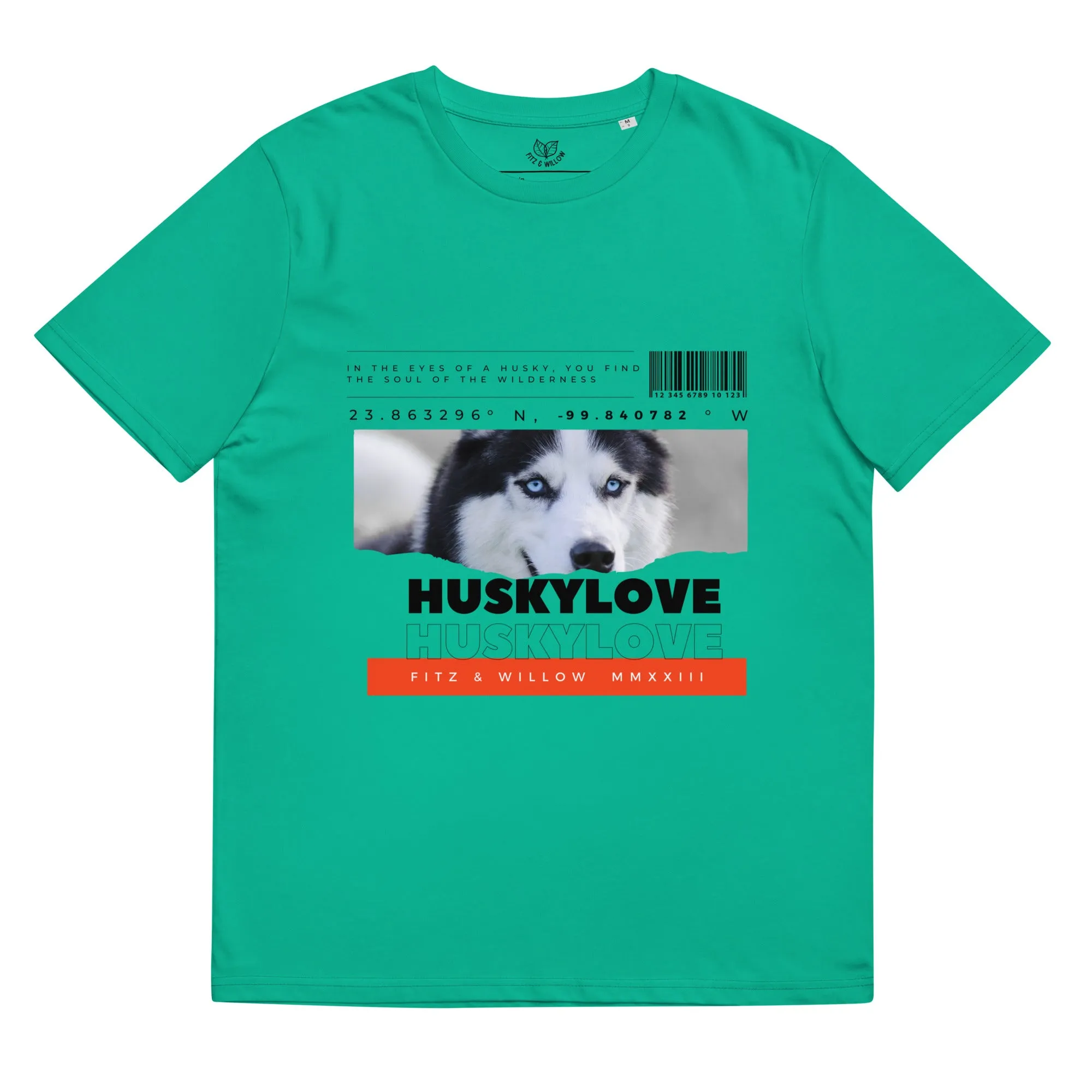 Husky love, unisex organic cotton t-shirt