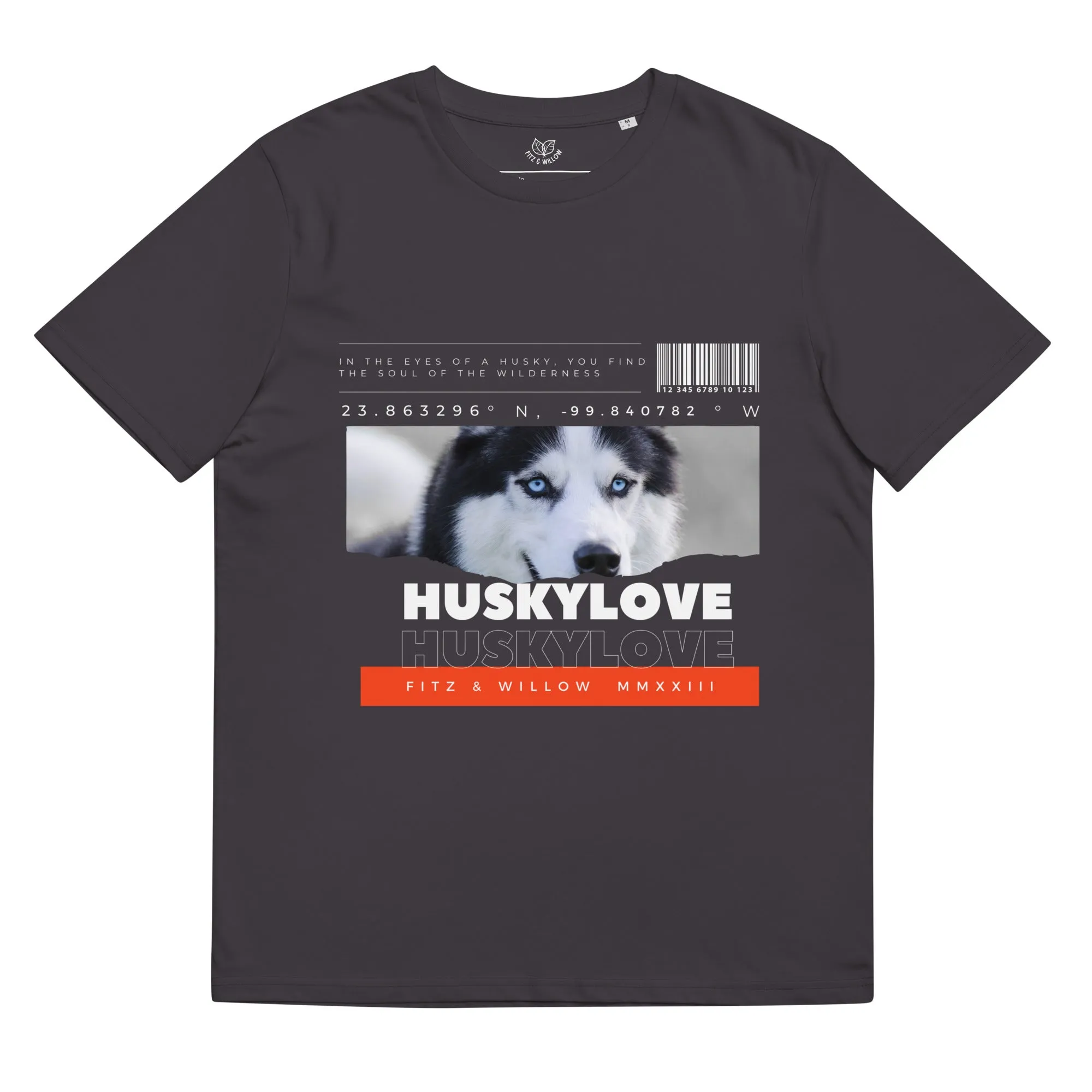 Husky love, unisex organic cotton t-shirt