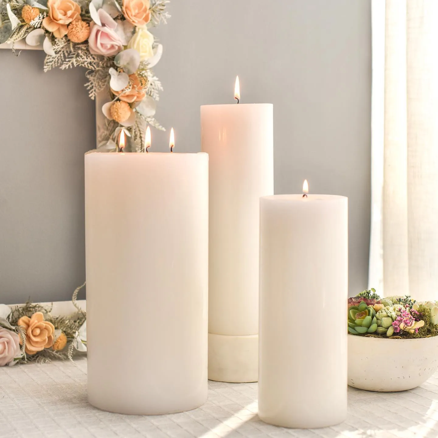 Jumbo Pillar Candle 6" x12"