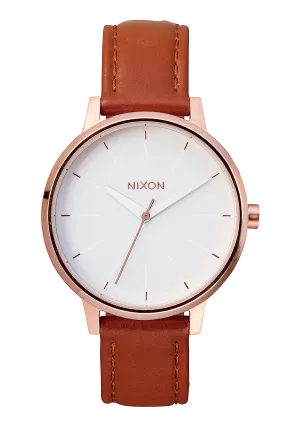 Kensington Leather - Rose Gold / White