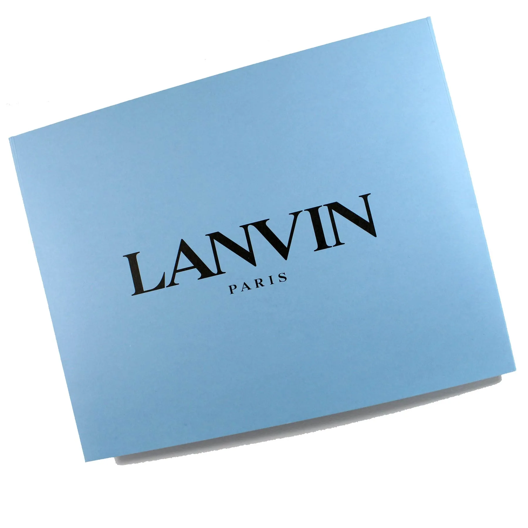 Lanvin Scarf Black Logo Island Design - Chiffon Silk Shawl FINAL SALE