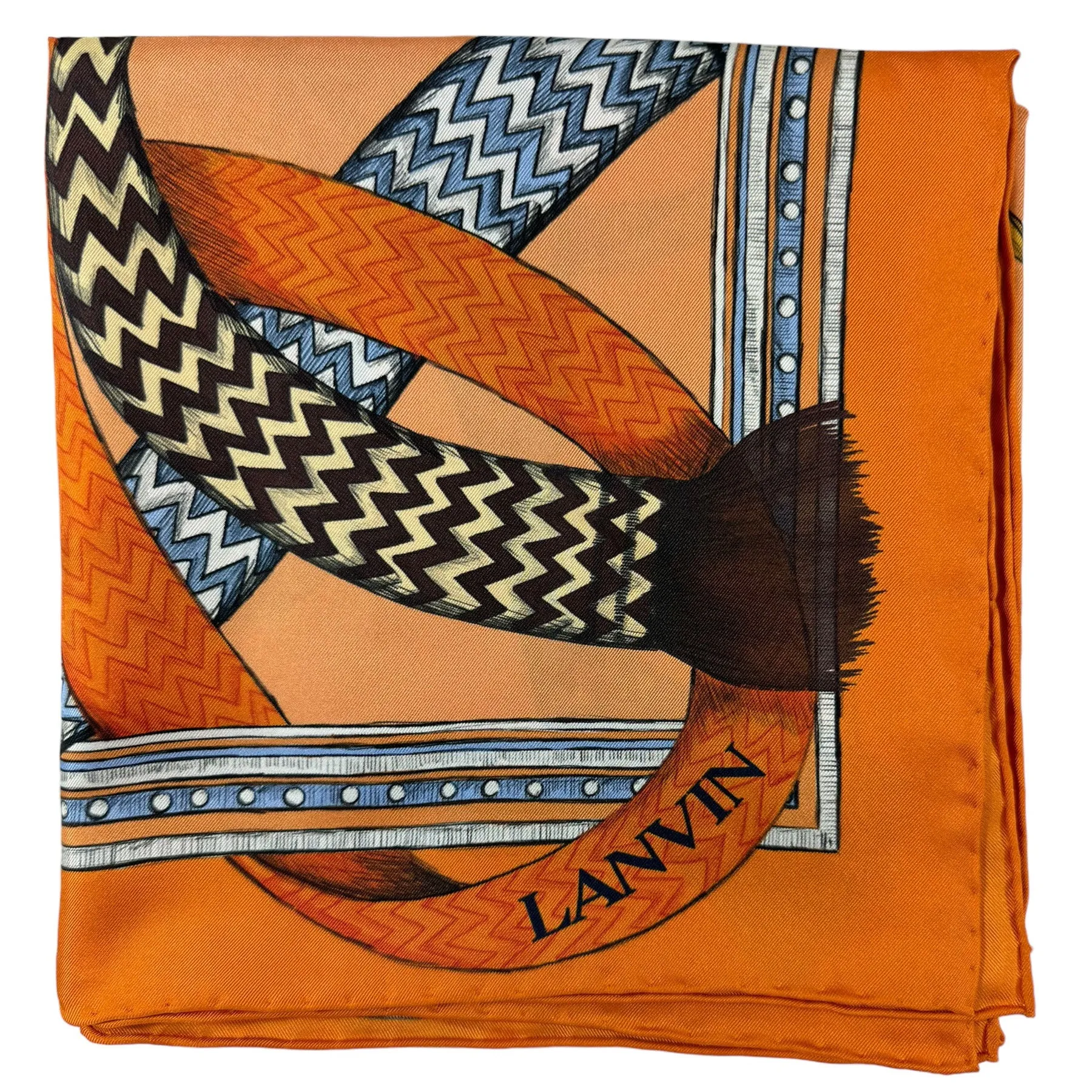 Lanvin Scarf Orange Design - New 2024 Collection