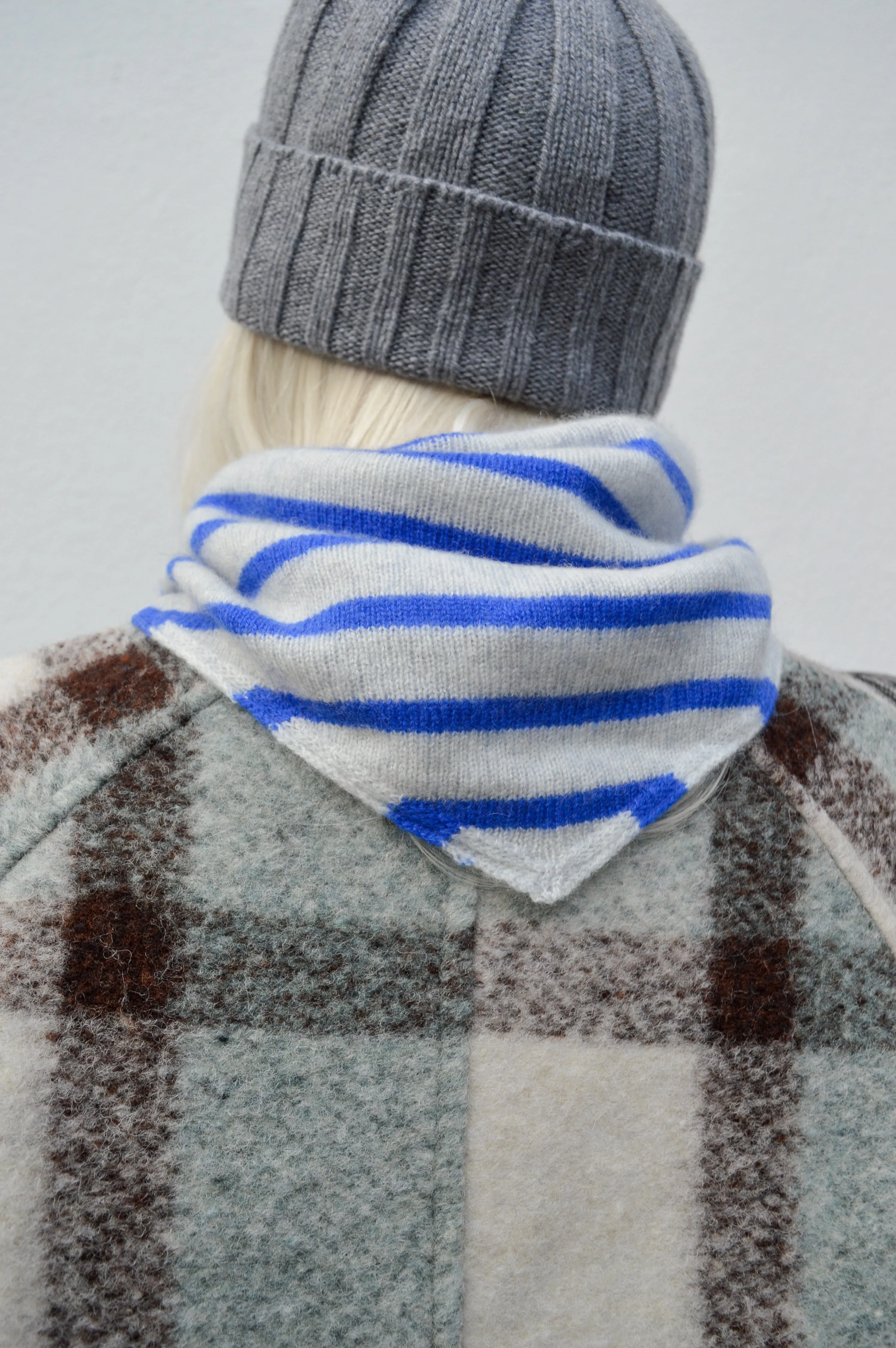 Le Bon Shoppe Cashmere Blue Stripe Bandana