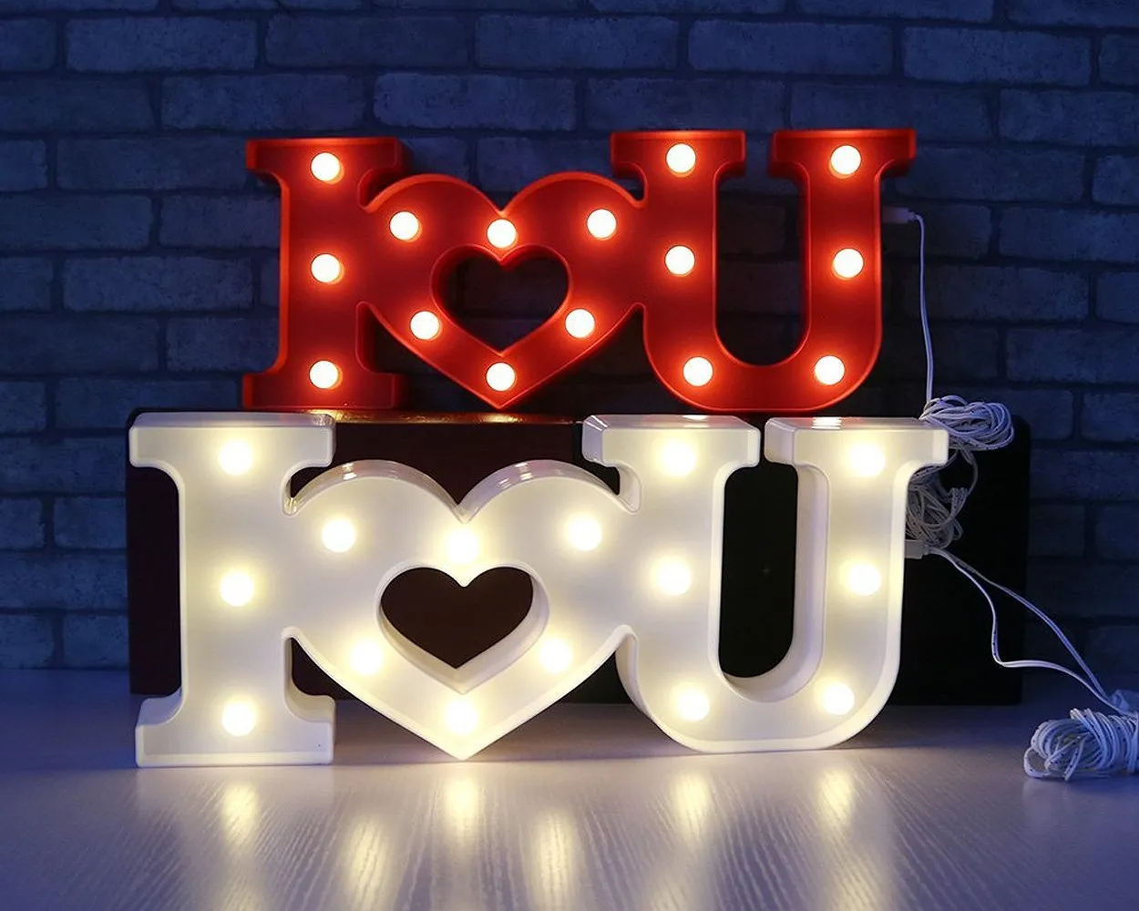 LED Marquee Love Light - White