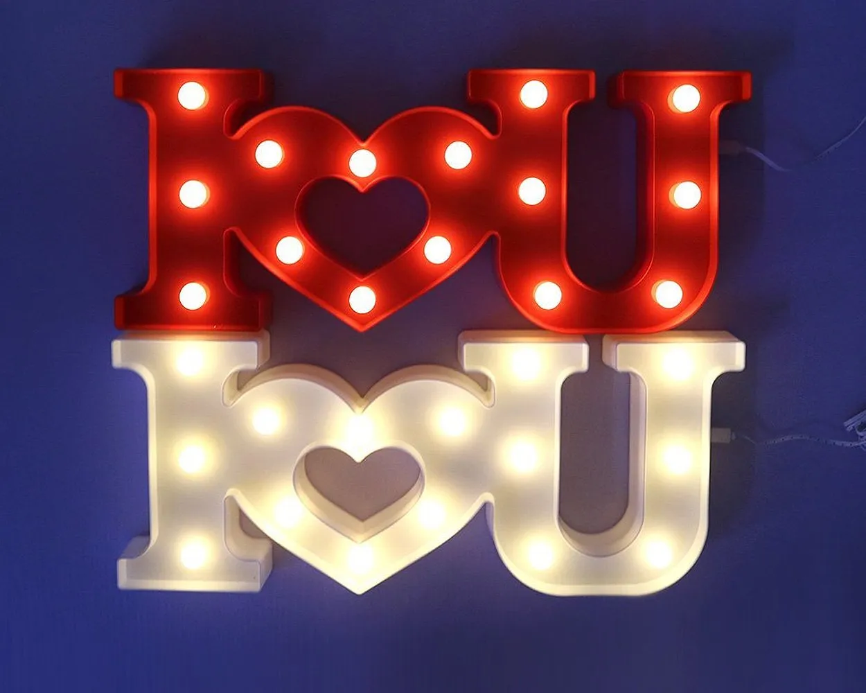 LED Marquee Love Light - White