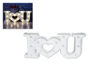 LED Marquee Love Light - White