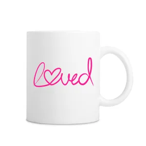 Loved Heart Mug - White